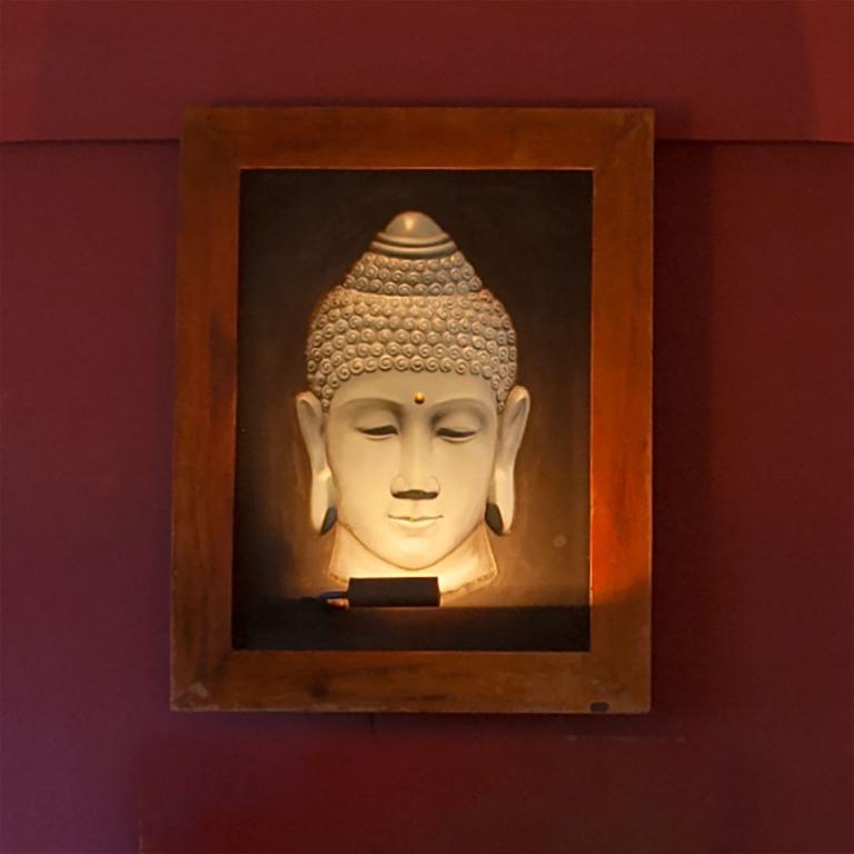 3D Buddha Frame w/light, Furniture & Home Living, Home Decor