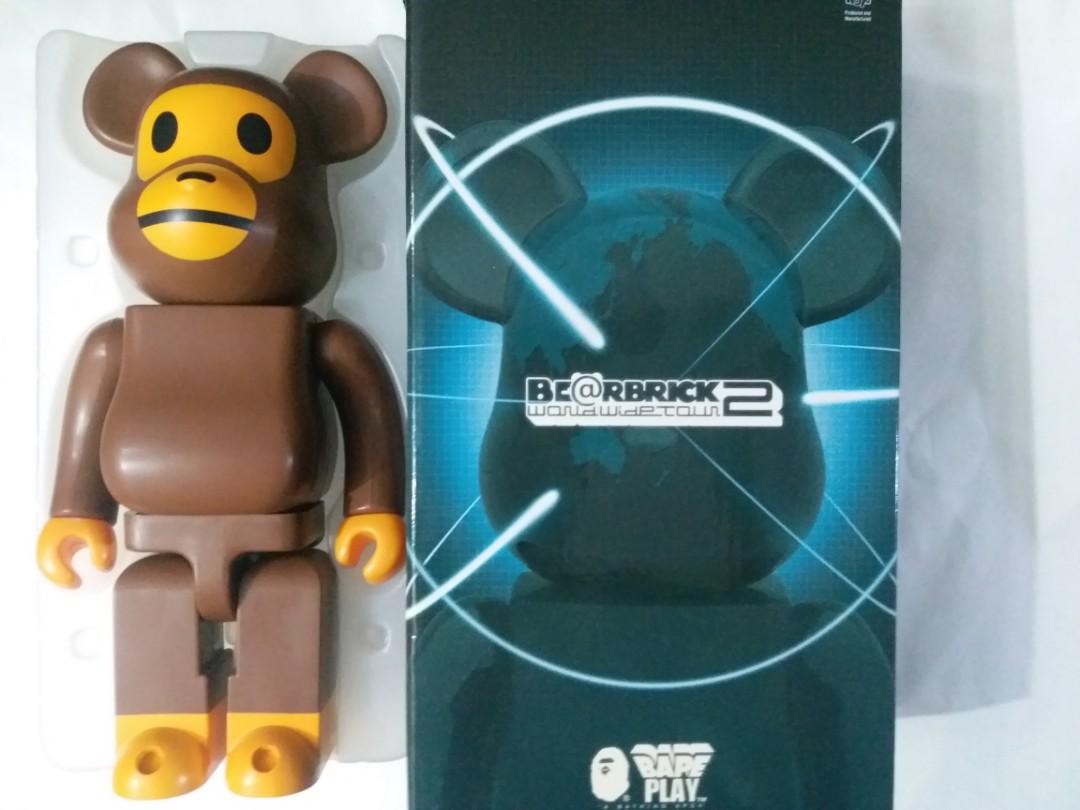 400% bearbrick baby milo bathing ape bape nowhere world wide tour