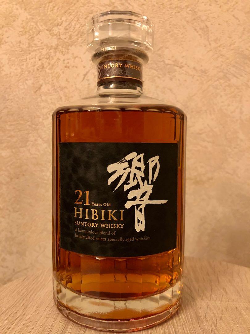 響21年HIBIKI 21 日本版舊版日本威士忌, 嘢食& 嘢飲, 酒精飲料- Carousell