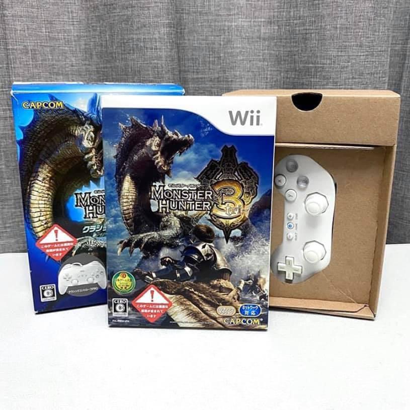 中古 原裝日版wii Game Monster Hunter Mh3 魔物獵人同梱版連原裝手制 遊戲機 遊戲機遊戲 Nintendo 任天堂 Carousell