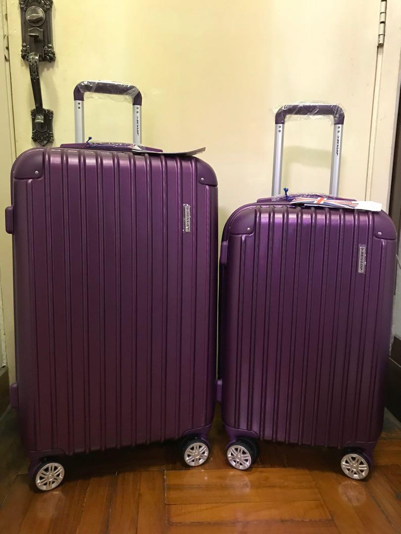 Dunlop 20 25 Zipper Hard Luggage Suitcase Purple