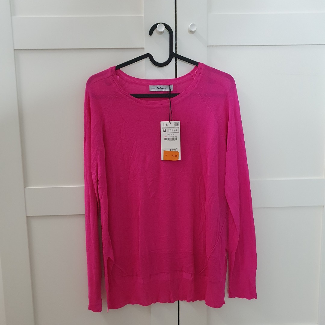 🌷 Zara Pink Knitwear, Women's Fashion 