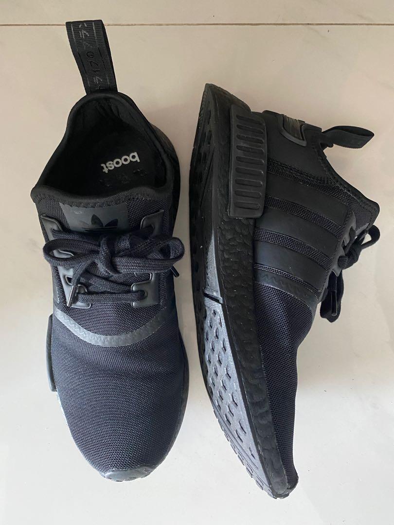 Adidas NMD R1 Triple Black Men s US9 UK8.5 Men s Fashion Footwear Sneakers on Carousell