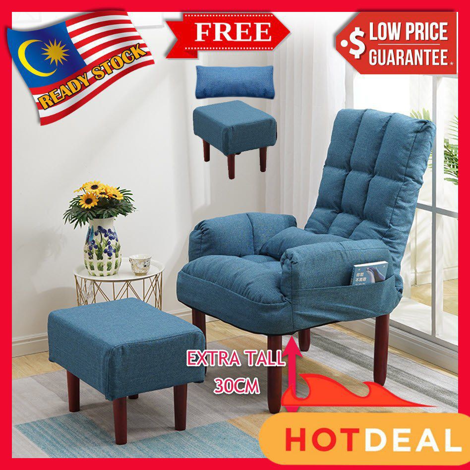 OFFER Adjustable Lazy Chair Sofa with Stool Kerusi Malas Sofa