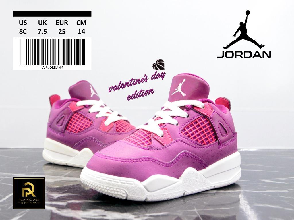 Air Jordan 4 Retro Valentine's Day 14 cm