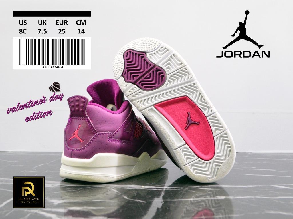 Air Jordan 4 Retro Valentine's Day 14 cm