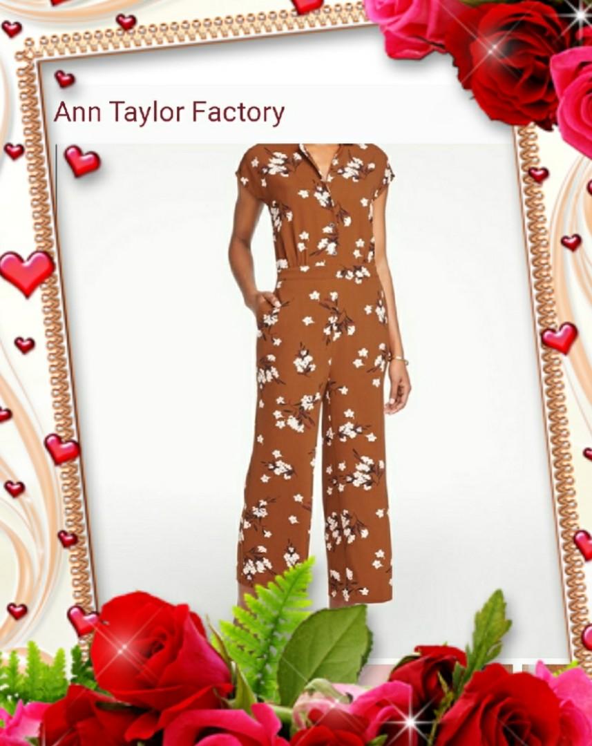 Ann taylor floral jumpsuit online