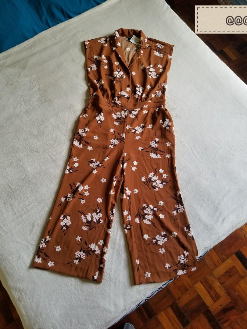 Ann taylor floral jumpsuit shop
