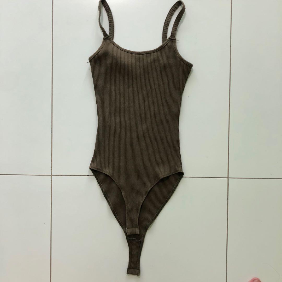 Army green bodysuit Outlet