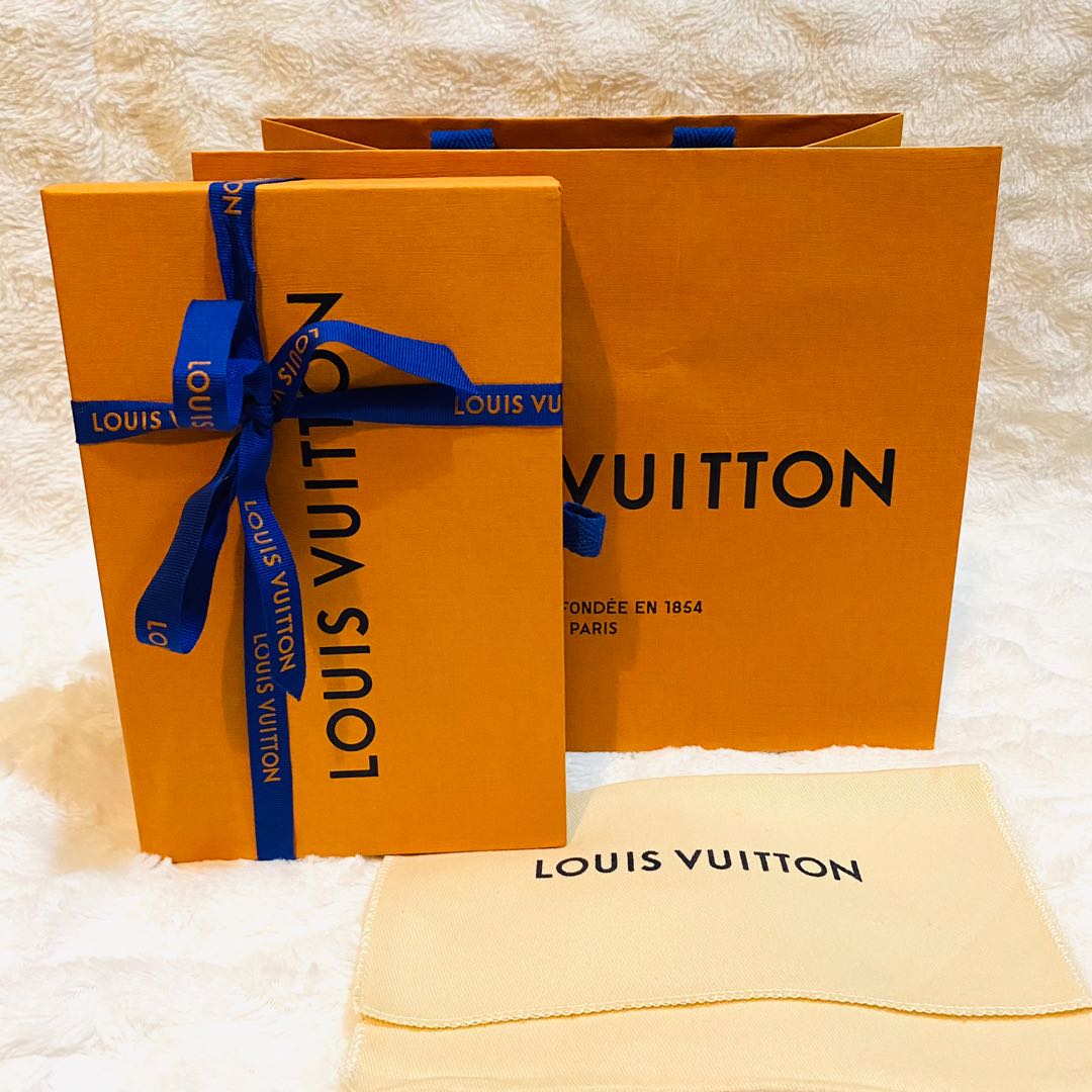 Authentic Louis Vuitton Womans Orange Wallet Box Only 200mm x 135mm x 45mm  - New