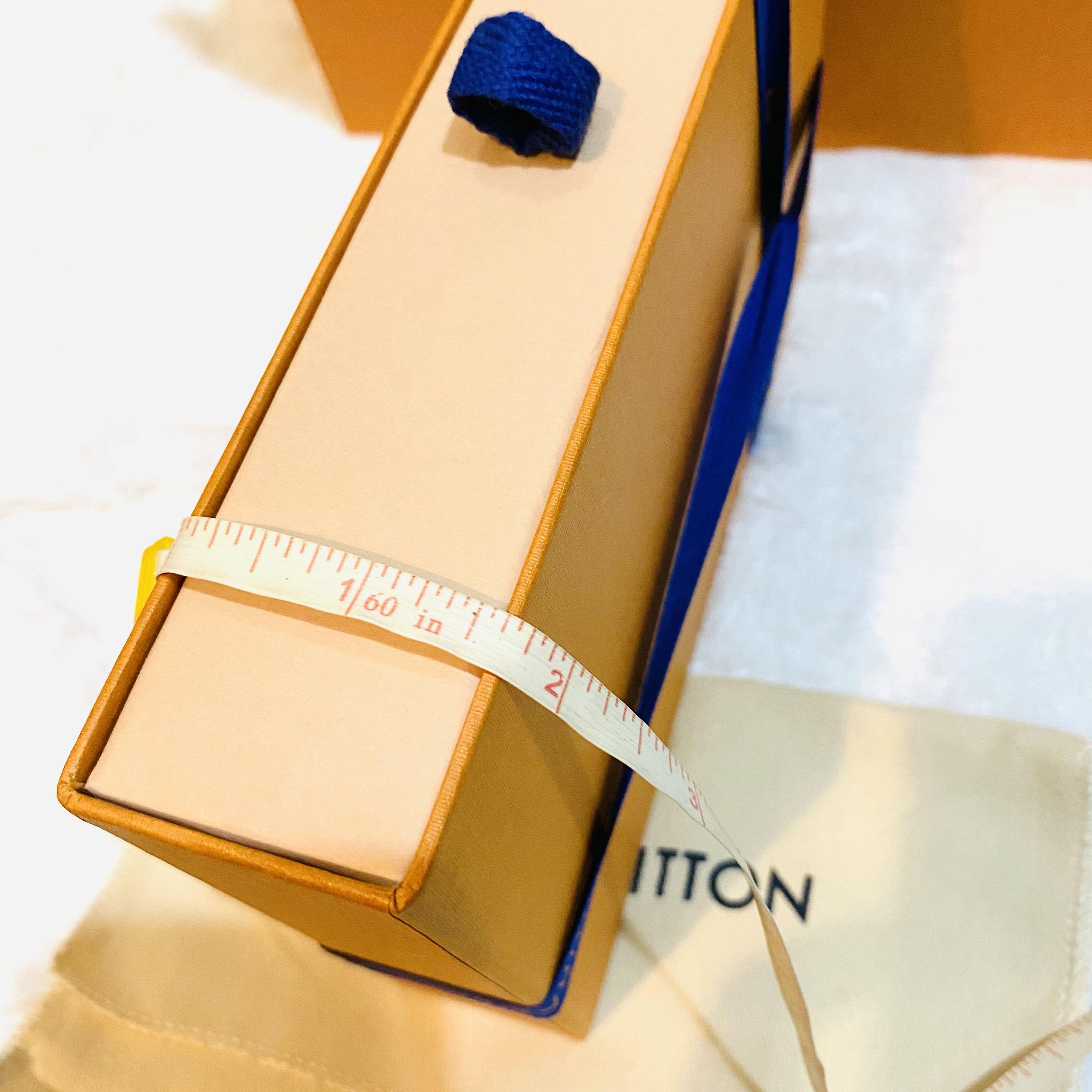 Authe Louis Vuitton empty Box 5.4”x 3.5”x 1”W/Dust Bag ,Paper Bag,Ribbon &  Card.