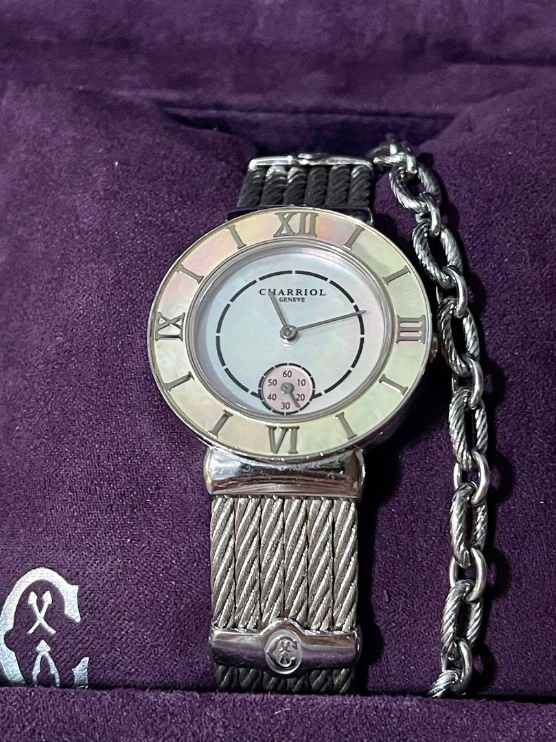 Authentic Philip Charriol Watch (Category: Luxury Watches) located in Manila. Submitted by verashops (Listing ID 1088065048, Image 2). Description: Authentic Philippe Charriol Watch Mother of Pearl Face Local Shop Price: 85k SALE Price: 39,900php Bracelet Box Included, NOT the one used in this photo Lost Card Gently Used Condition, no flaws - just signs of usage BDO / BPI / Gcash or Meetup Manila.