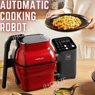 Automatic Cooking Machine 2.2L Large Capacity Lazy Cook Cooking Machine  Intelligent Smokeless Robot Home Cookings Machine