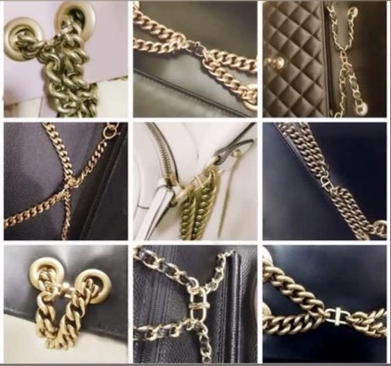 Bag chain adjuster / chain shortener for Chanel WOC sling bags, Women's