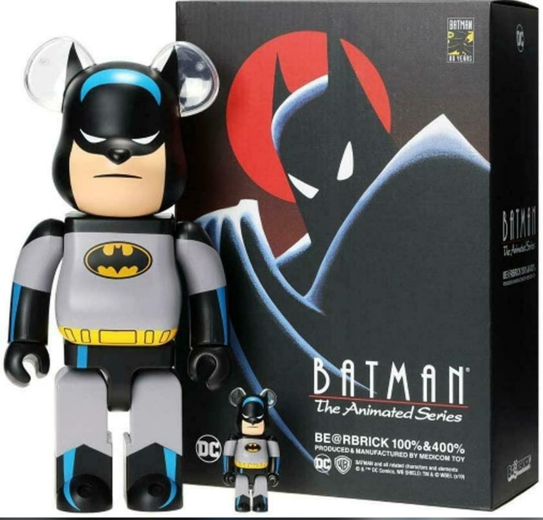 Bearbrick batman animated 400%100 %, 興趣及遊戲, 玩具& 遊戲類