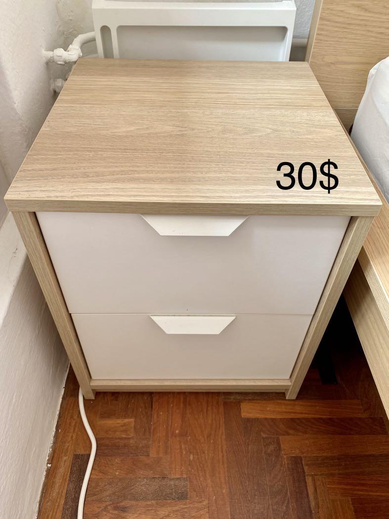 Bedside Table (Category: Tables & Sets) located in Singapore. Submitted by camille6875 (Listing ID 1087899547, Image 1). Description: IKEA bed side table Great condition Pick up Tiong Bahru.