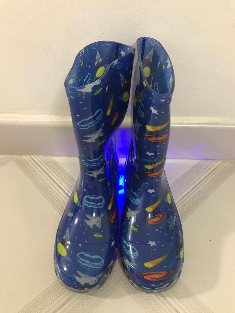 Brand New Rain Boots for Kids with flashing lights