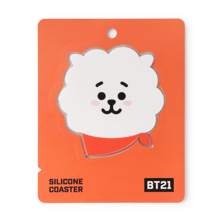 BT21 RJ SILICONE CUP COASTER, Everything Else, Others on Carousell