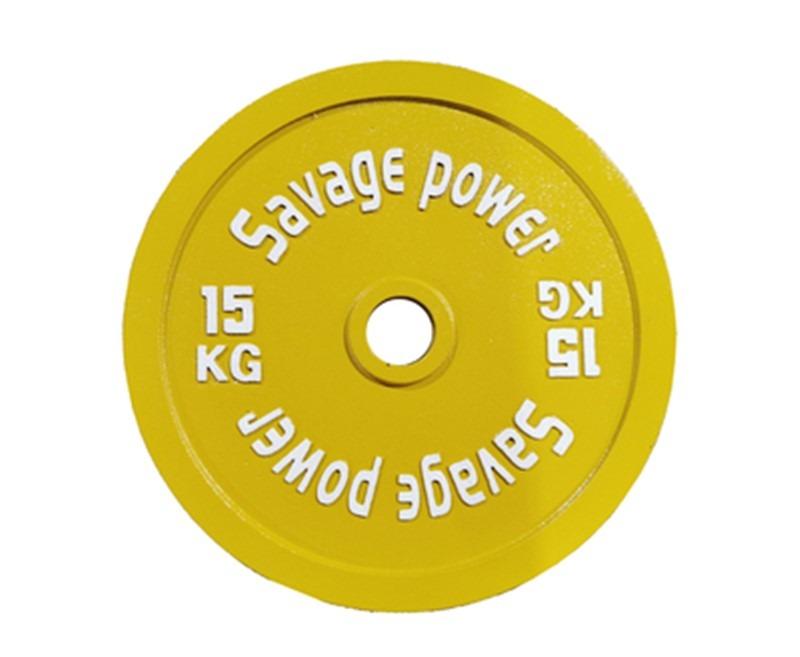 Calibrated Metal Weight Plates Powerlifting Savage Power with