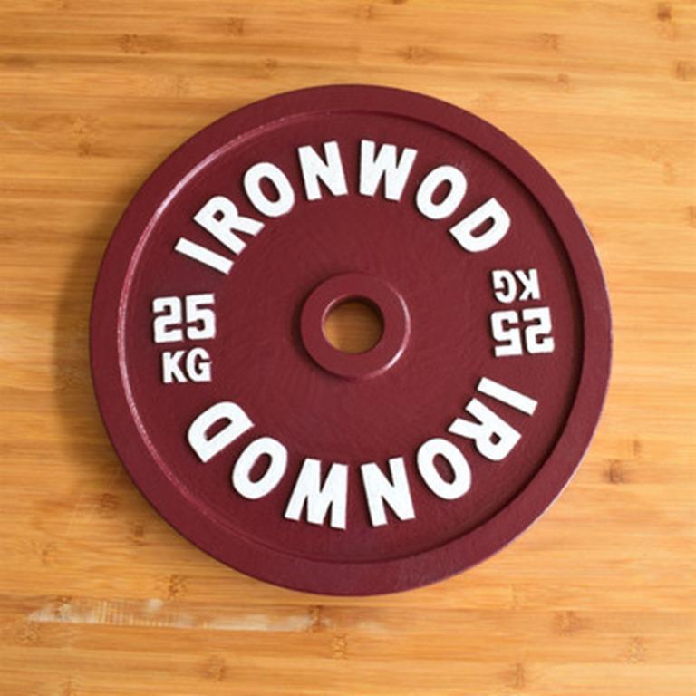 Calibrated Metal Weight Plates Powerlifting IRONWOD with Microplates