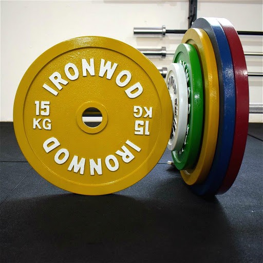 Calibrated Metal Weight Plates Powerlifting IRONWOD with Microplates