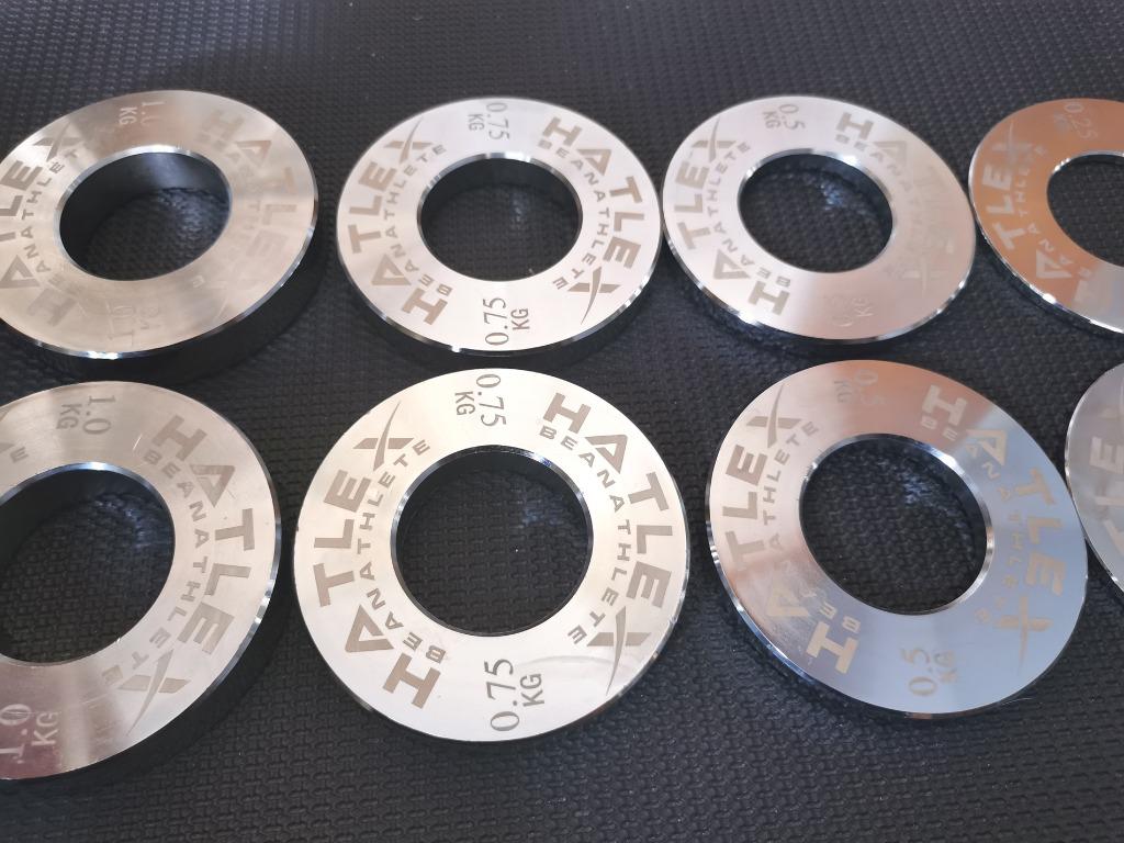 Calibrated Metal Weight Plates Powerlifting IRONWOD with Microplates