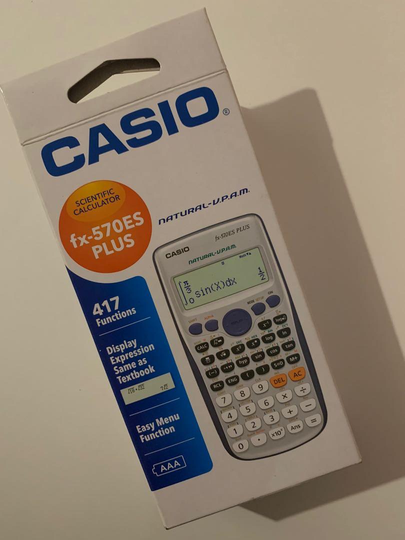 Casio Scientific Calculator (fx-570ES PLUS), Health & Nutrition, Health  Monitors & Weighing Scales on Carousell