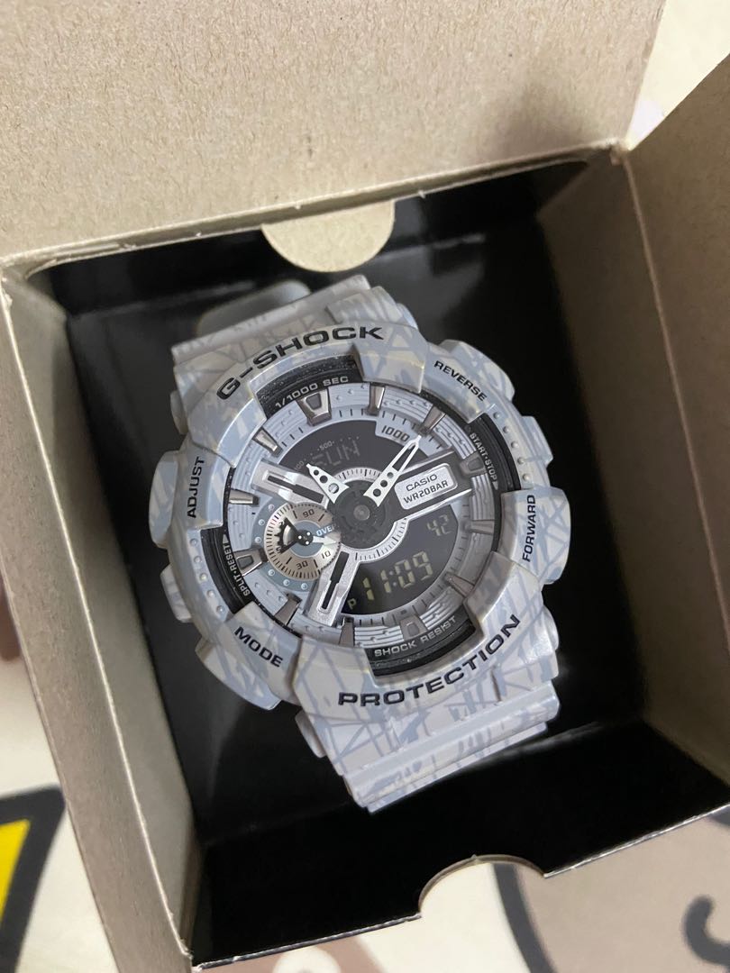 Original Casio G Shock GA 110SL 8A with box Men s Fashion