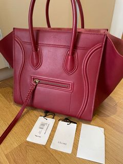 PreOwned SINSAY maroon leather overnight bag, Women's Fashion, Bags &  Wallets, Tote Bags on Carousell