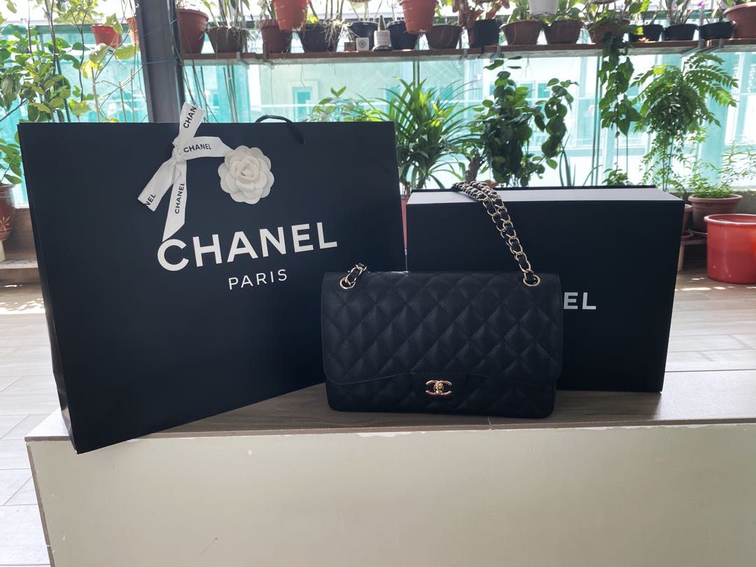 Chanel Black Large Classic Handbag  MILNY PARLON