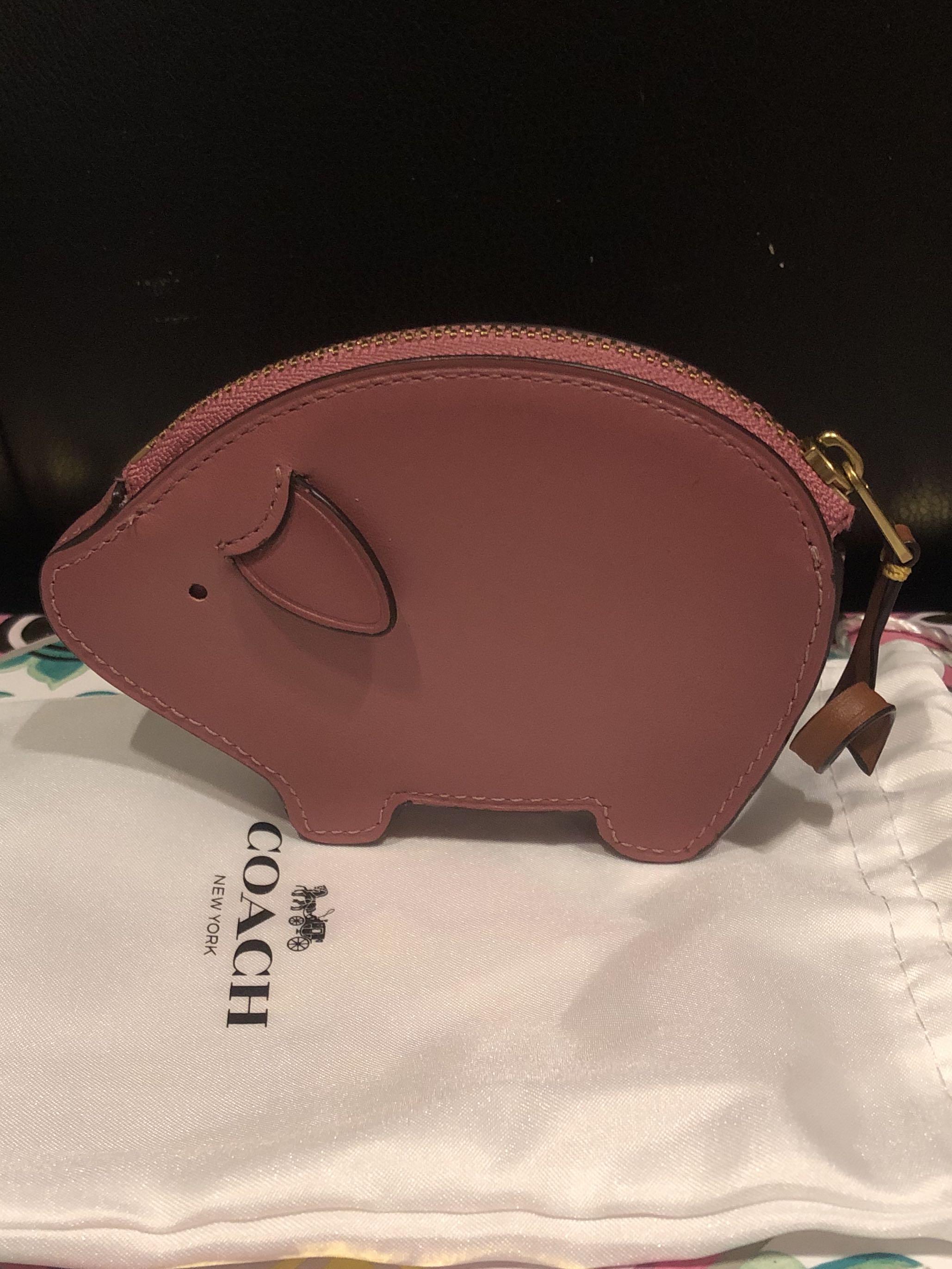 Coach pig coin purse on sale