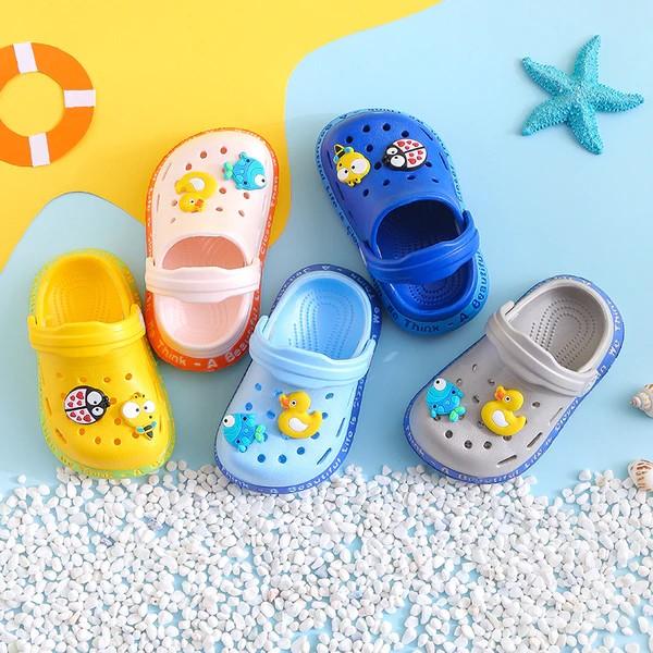 Cute Baby Crocs Rubber Sandals For Kids Boys Girls Toddlers Bright Coloured Soft