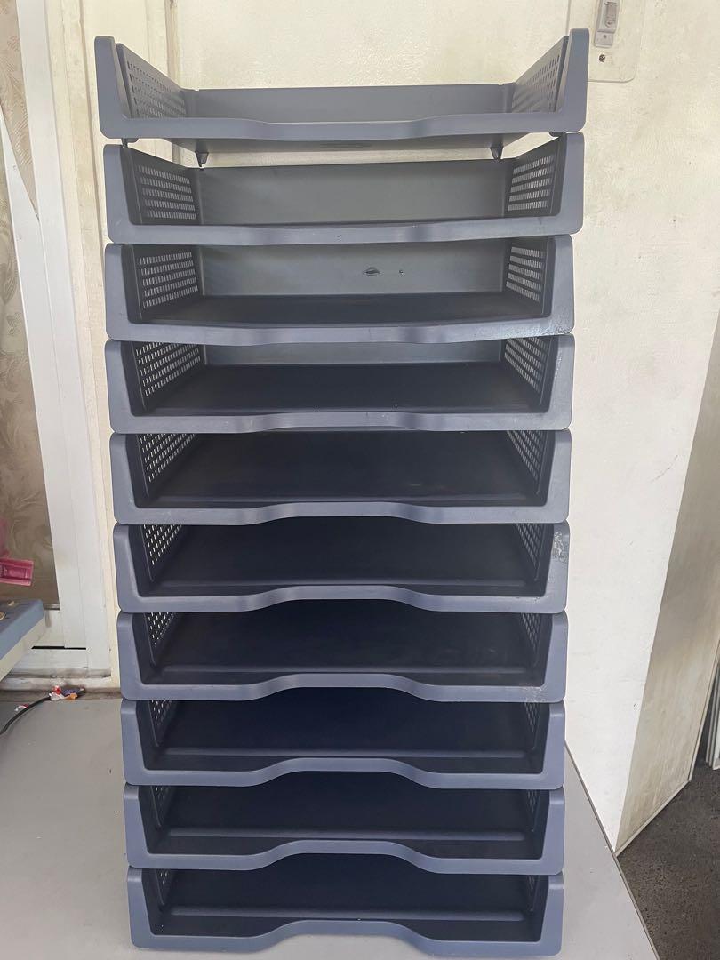 Daiso Stackable Desk organizer paper tray, Hobbies & Toys, Stationary & Craft, Stationery