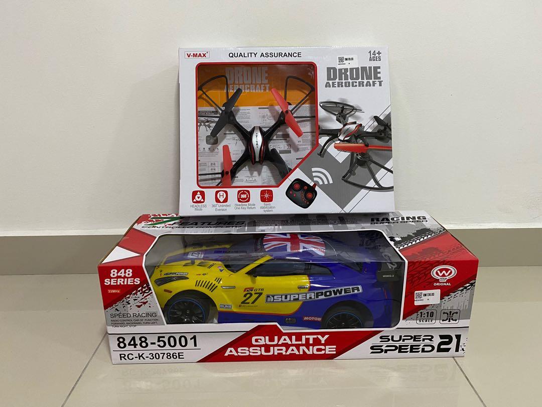 Drone Aerocraft u0026 Super Speed 21 RC Car, Toys u0026 Games, Other Toys 