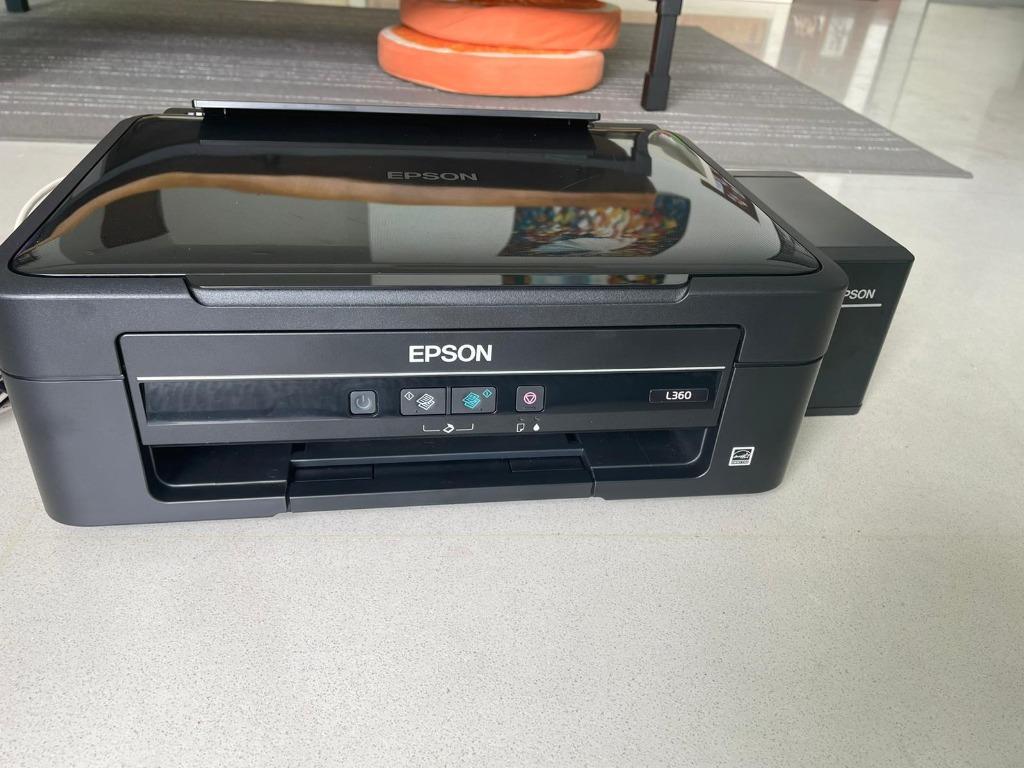 Epson L360 Colour Ink Jet Printer 1 X Black Inkjet Refill Computers Tech Printers Scanners Copiers On Carousell