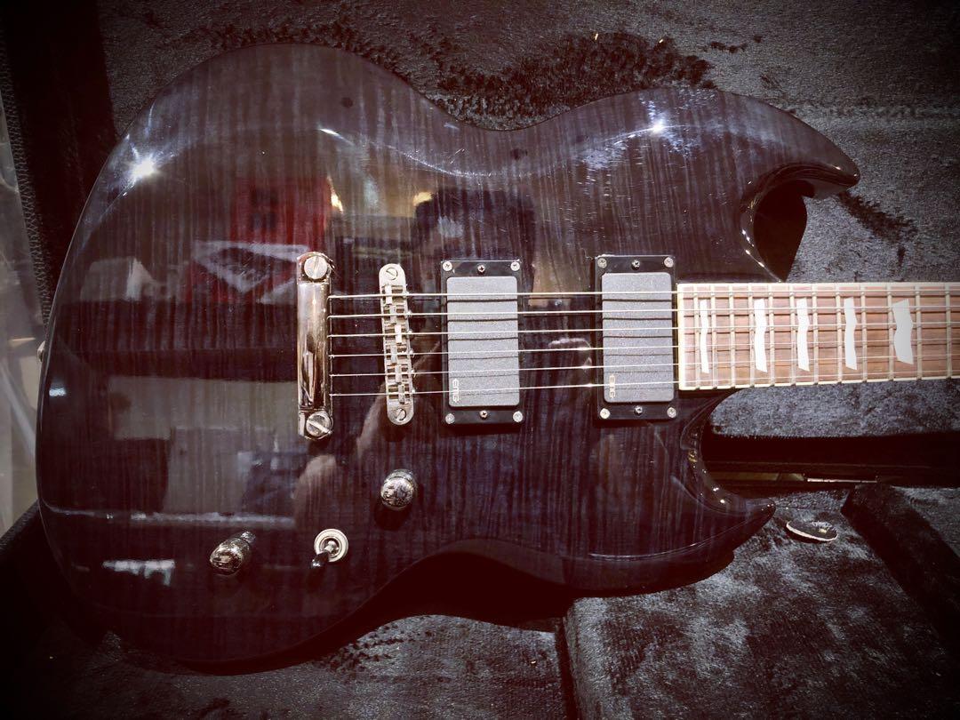 ESP LTD Viper 300FM STBLK B Stock Ltd Viper 3d mon