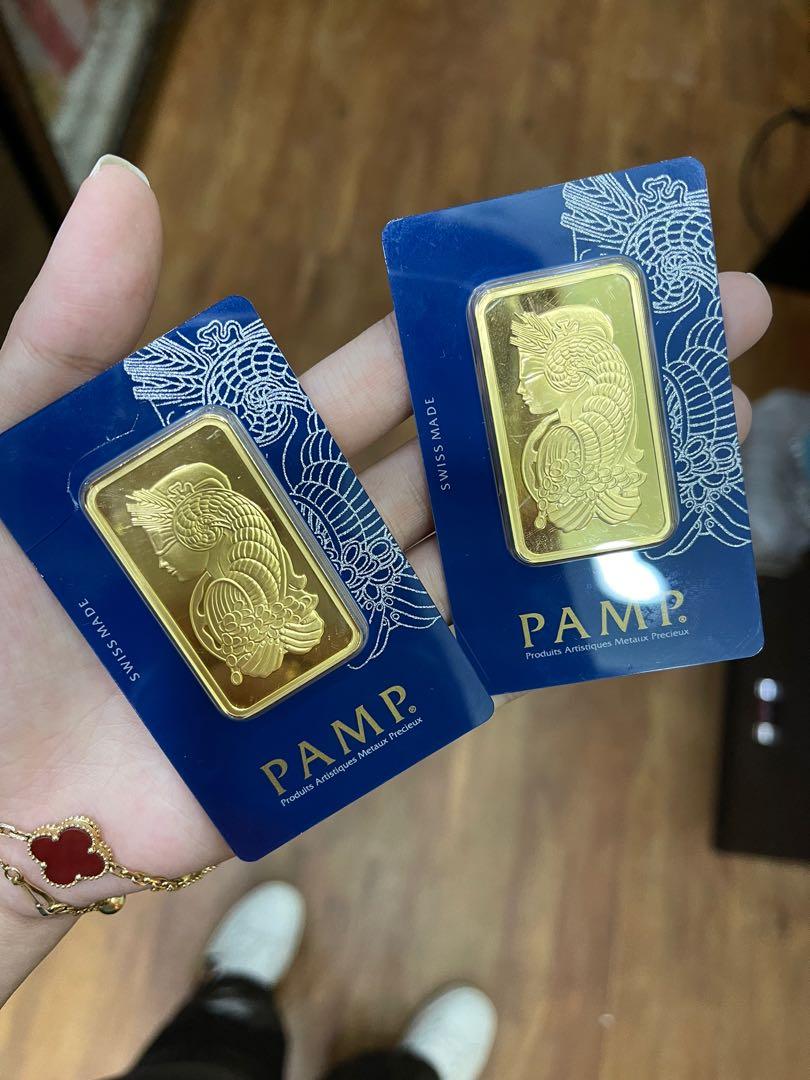 GOLD BAR (Category: Currency) located in Taguig. Submitted by aaustriaaa (Listing ID 1087991184, Image 1). Description: PAMP SUISSE 999.9 50 g each .