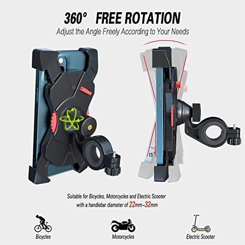 Grefay Bike Phone Mount Universal Bicycle Motorcycle Cell Phone