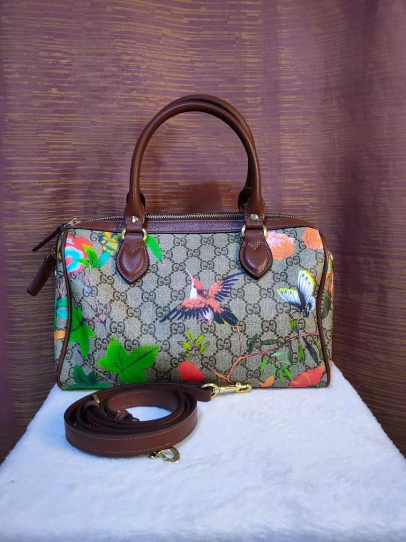 gucci painting boston bag from japan, Women's Fashion, Bags & Wallets, Bags on Carousell