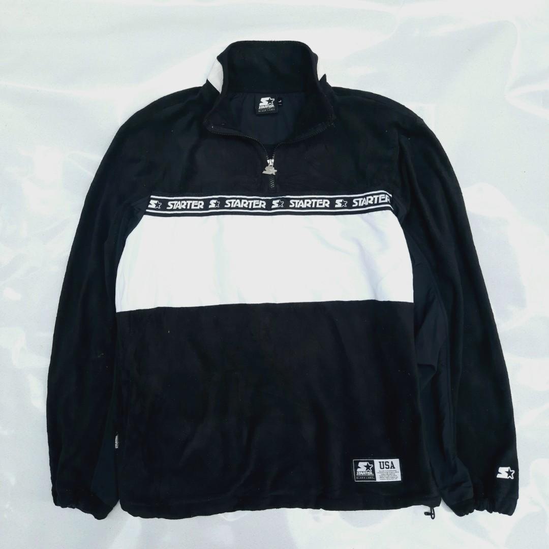 Halfzip Starter Black Label Fesyen Pria Pakaian Baju