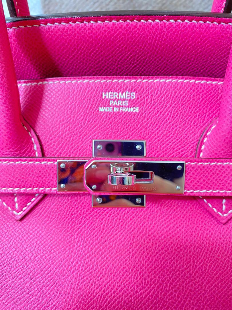 Hermes Birkin 25 Bag e5 Rose Tyrien Epsom PHW