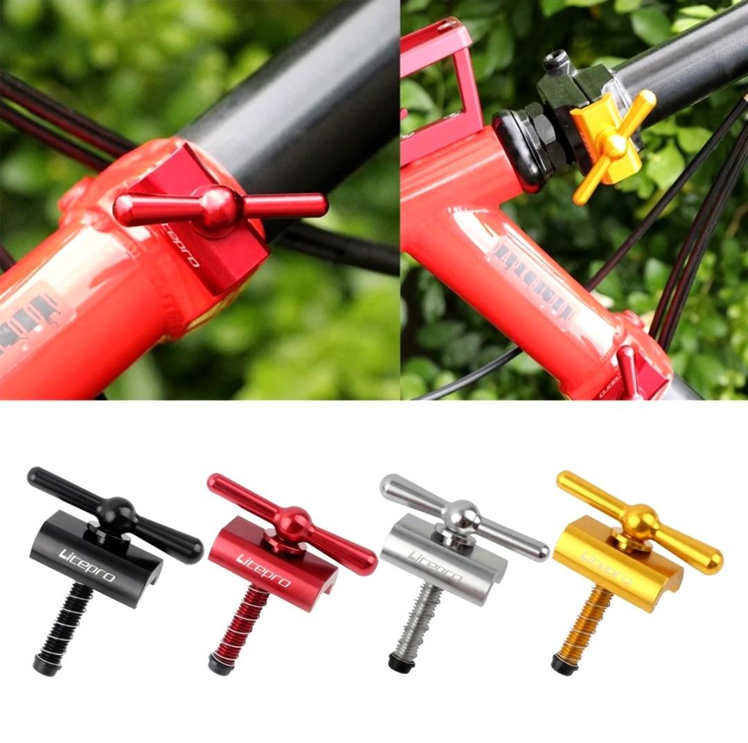 ACE Magnetic Aluminium Lightweight Hinge Clamp Plate Set for Brompton Bicycle ACE Magnetic Aluminium Lightweight Hinge Clamp Plate Set for Brompton Bicycle