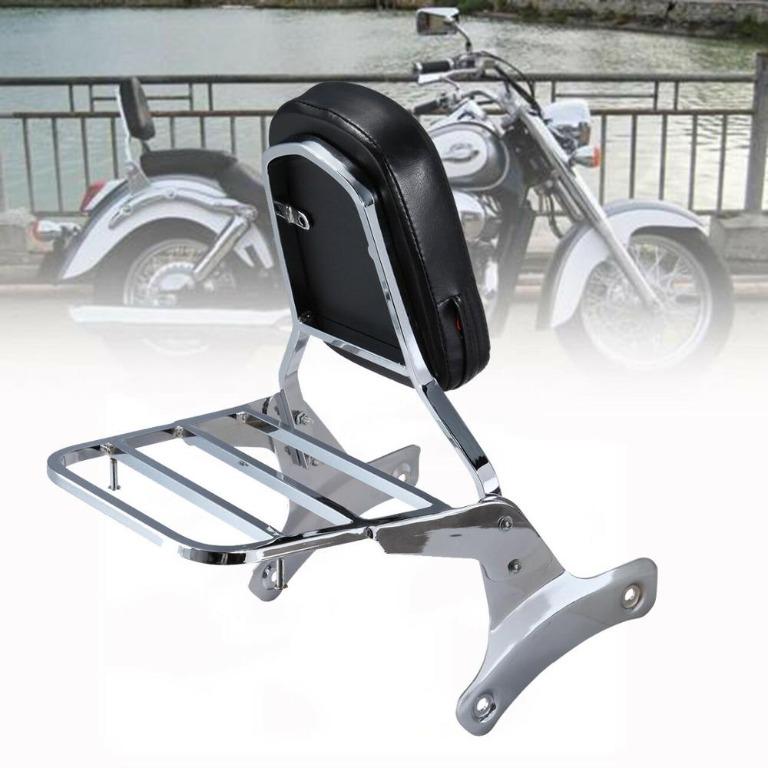 Honda Shadow ACE Rear Sissy Bar Backrest Luggage Rack, Motorcycles