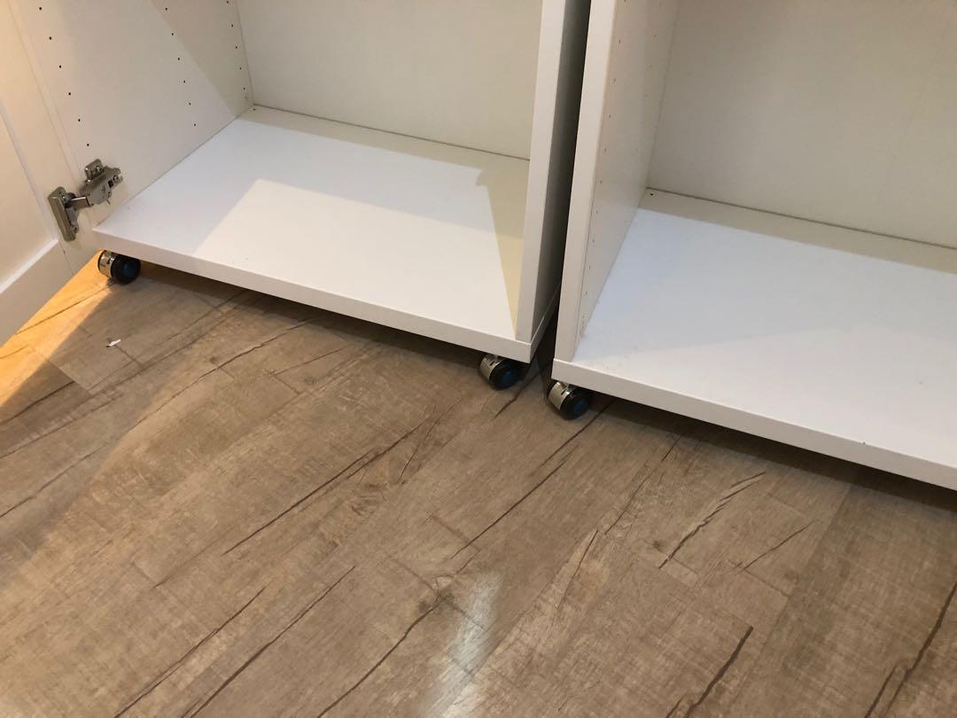 IKEA Besta Cabinets with doors and casters, Furniture & Home Living ...