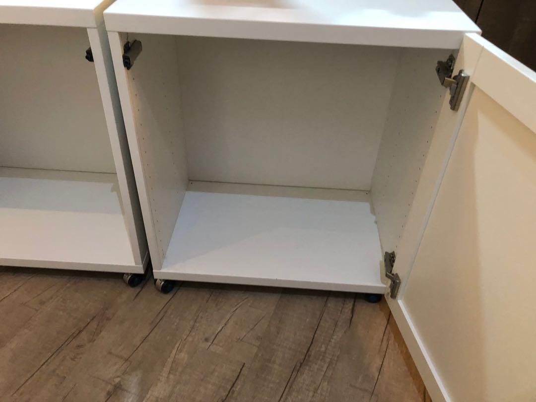 IKEA Besta Cabinets with doors and casters, Furniture & Home Living ...