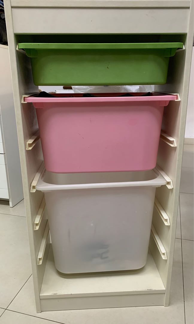 IKEA toy storage system with boxes, Furniture & Home Living, Home