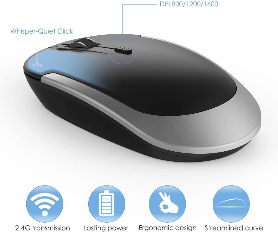 Keyboard and Mouse Set Ultra Slim, Jelly Comb KUT019 2.4G Compact