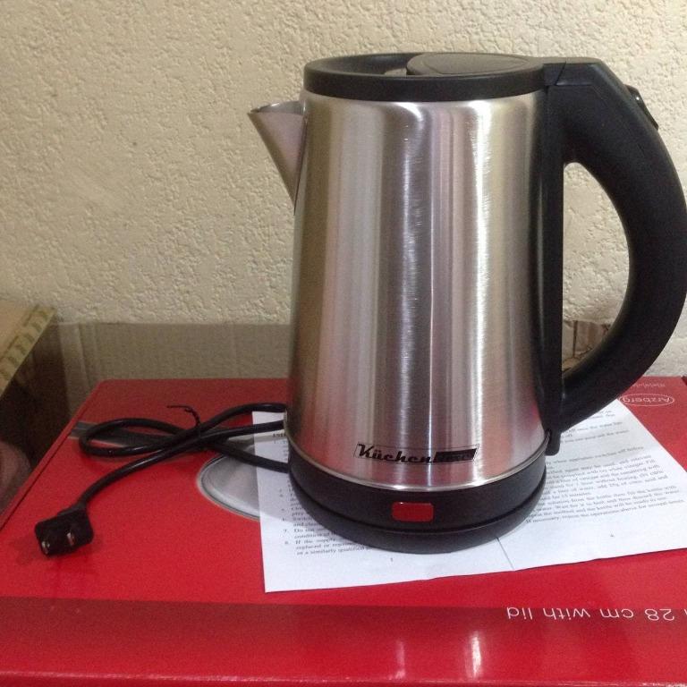 KuchenLuxe Stainless Steel Electric Kettle 2.0 L Capacity, TV & Home