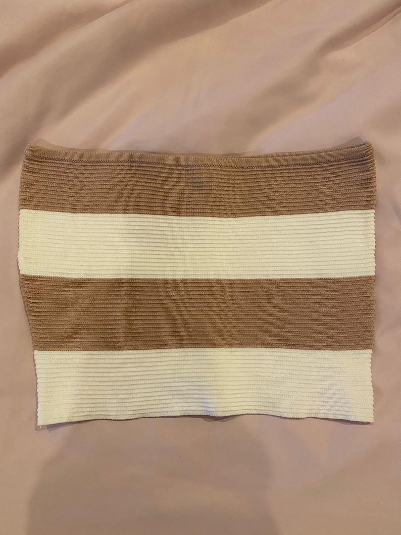 LA Hearts Ribbed Sweater Tube Top 