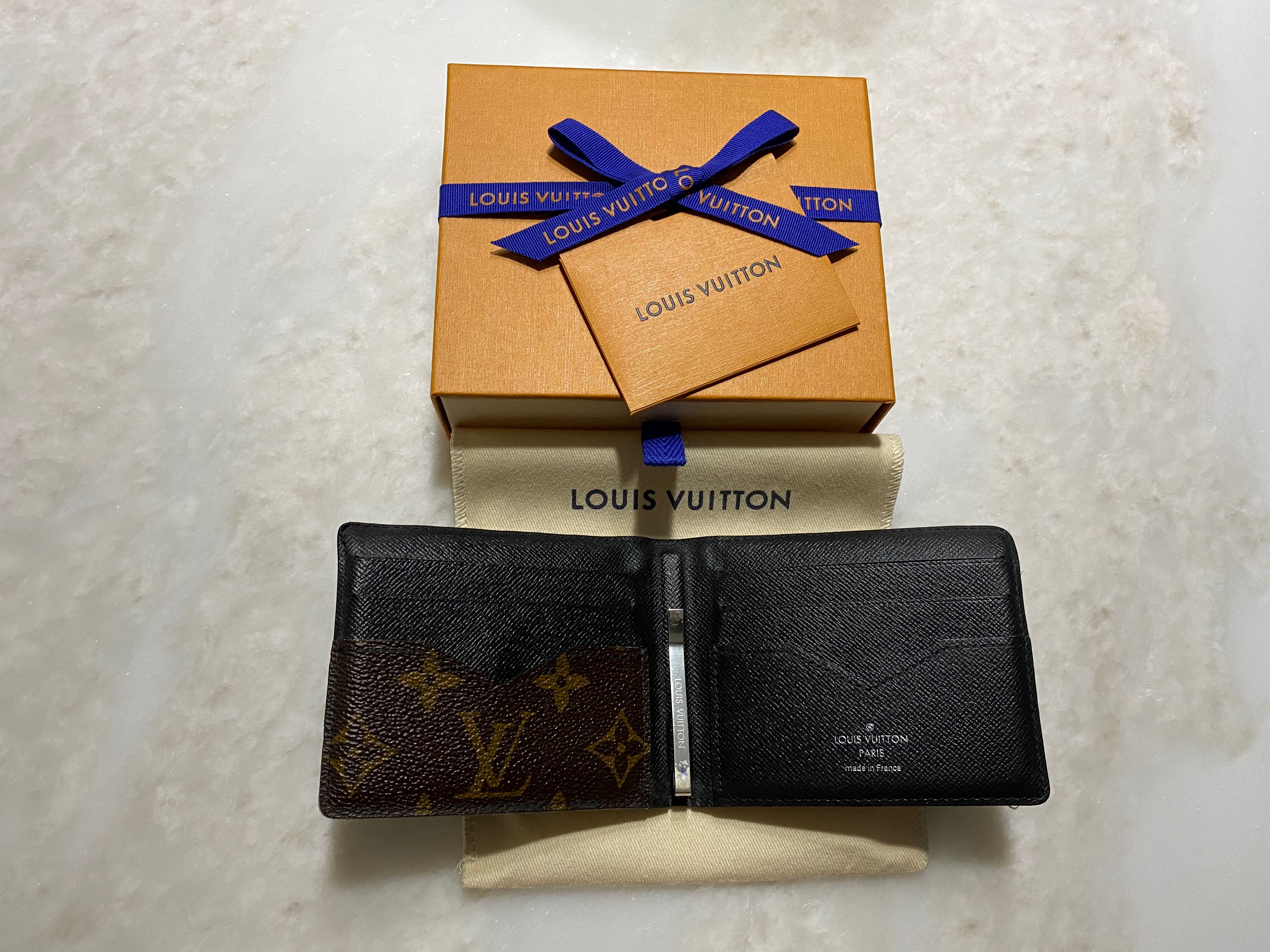 LV Louis Vuitton Monogram Money Clip Wallet Luxury Bags  Wallets on  Carousell